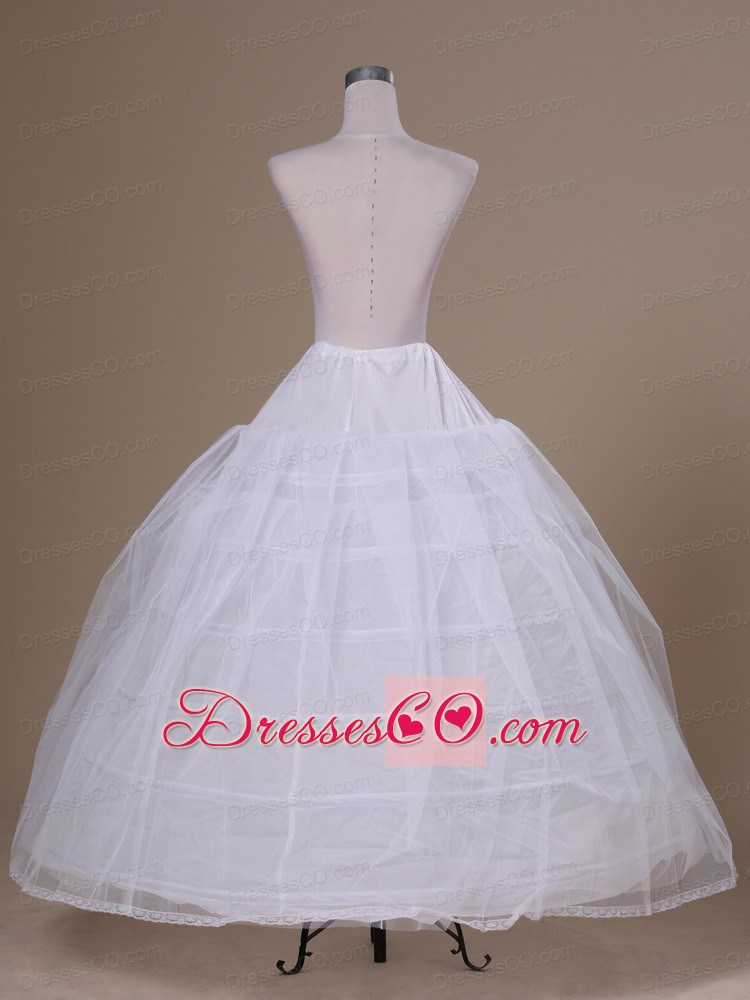 White Tulle Long Petticoat