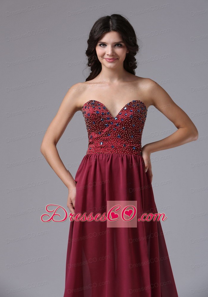 Beaded Over Skirt with and High-low For Prom Dress