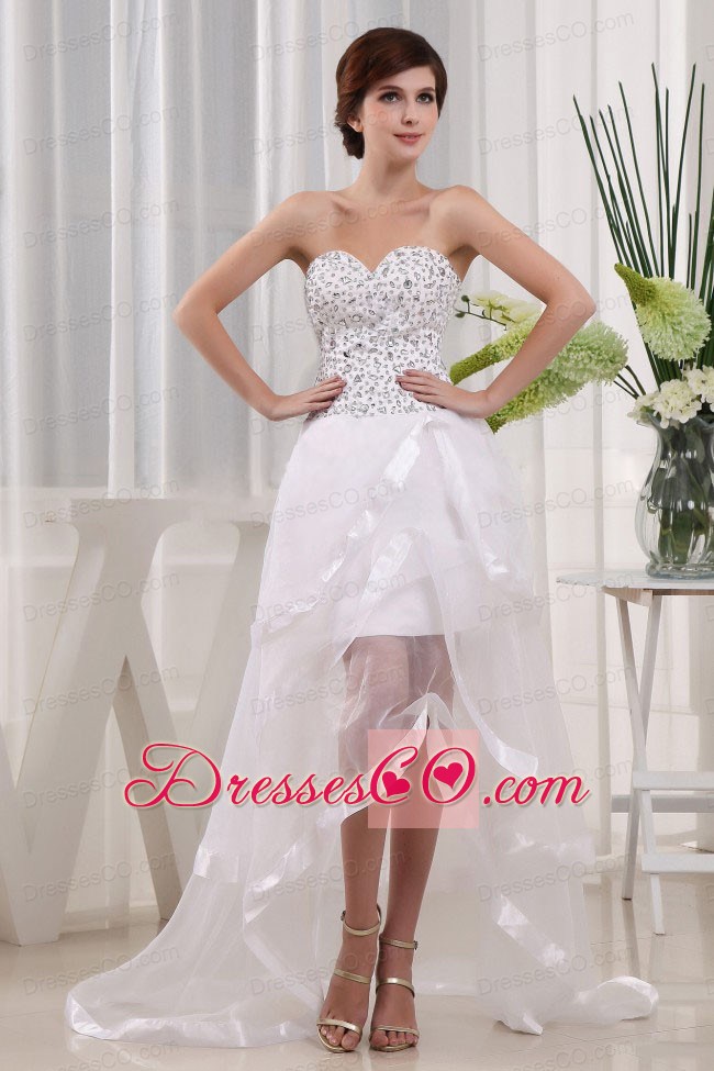 Popular Prom Dress Beaded Decorate Bust and Ruffled Layers In 2013
