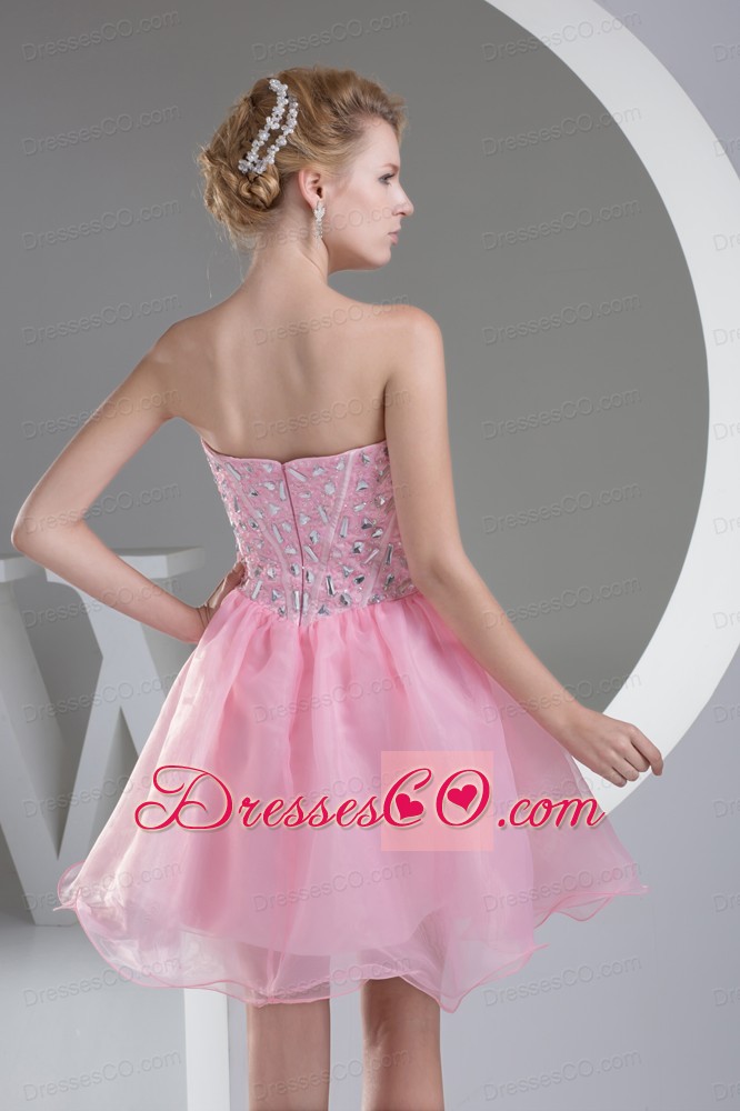 Lovely Beading Princess Short Prom Dress